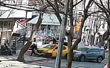 Ezilmekten son anda kurtulan yaşlı kadın kameraya yansıdı