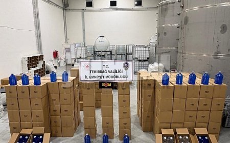 17 ton 815 litre etil alkol ele geçirildi