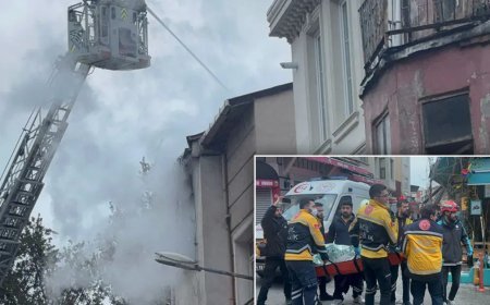 Fatih'te bir binada yangın. Bir can kaybı, üçü ağır 6 yaralı