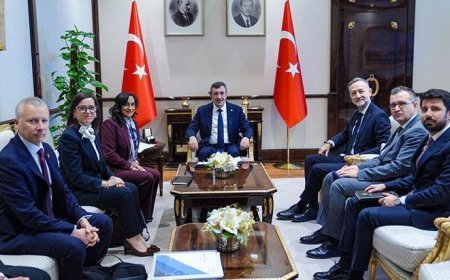 Cevdet Yılmaz, Kanada Dışişleri Bakanı Anand’ı kabul etti