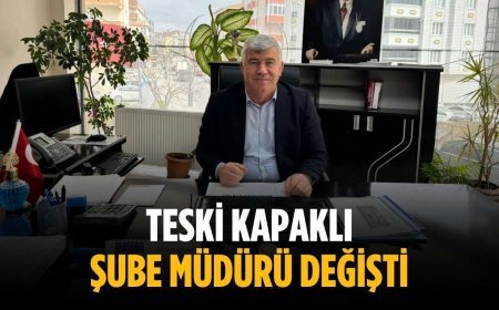 TESKİ Kapaklı Şube Müdürü değişti