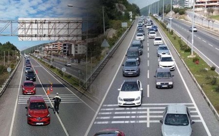 Bayram tatili başladı, herkes akın etti: Kente girişte 2 kilometrelik araç kuyruğu