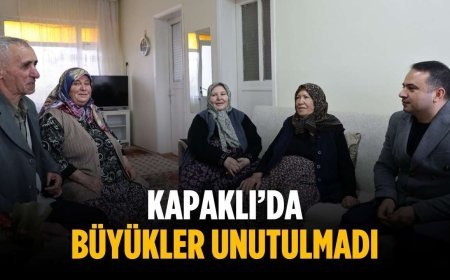 Kapaklı’da büyükler unutulmadı