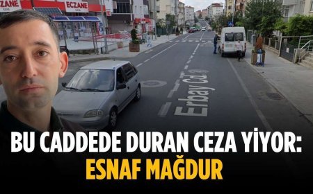 Bu caddede duran ceza yiyor: Esnaf mağdur