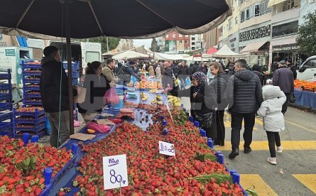 80 TL'lik çileğe yoğun ilgi