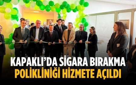Kapaklı’da Sigara Bırakma Polikliniği hizmete açıldı
