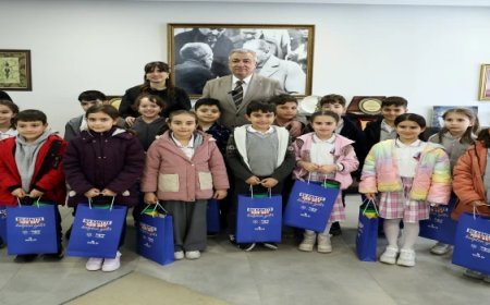 MİNİK ÖĞRENCİLER BELEDİYEDE AĞIRLANDI