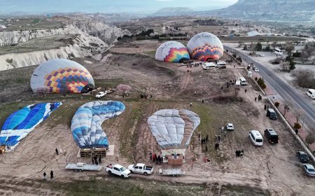 Kapadokya’da balon turlarına rüzgar engeli