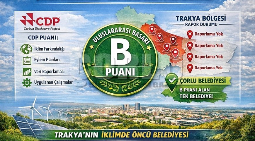 Çorlu Belediyesi İklim Mücadelesinde Trakya’nın Öncüsü Oldu