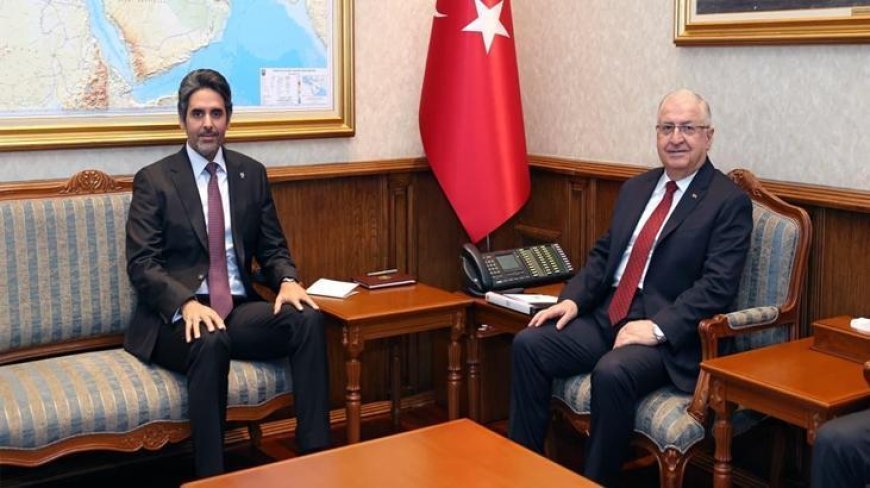 Bakan Güler, Katar Büyükelçisi Faisal ile bir araya geldi