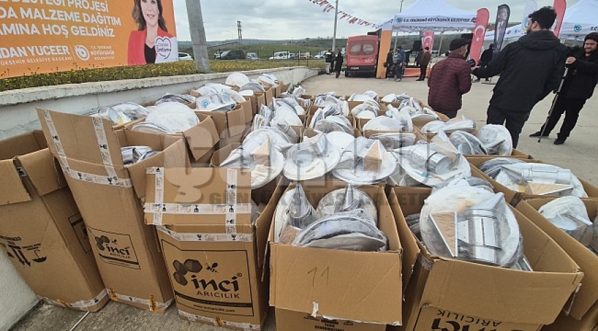 Tekirdağ'da arıcılara ekipman desteği