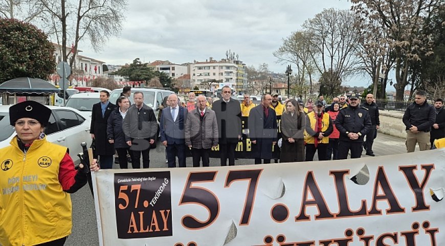 Tekirdağ'dan Çanakkale'ye yürüyorlar