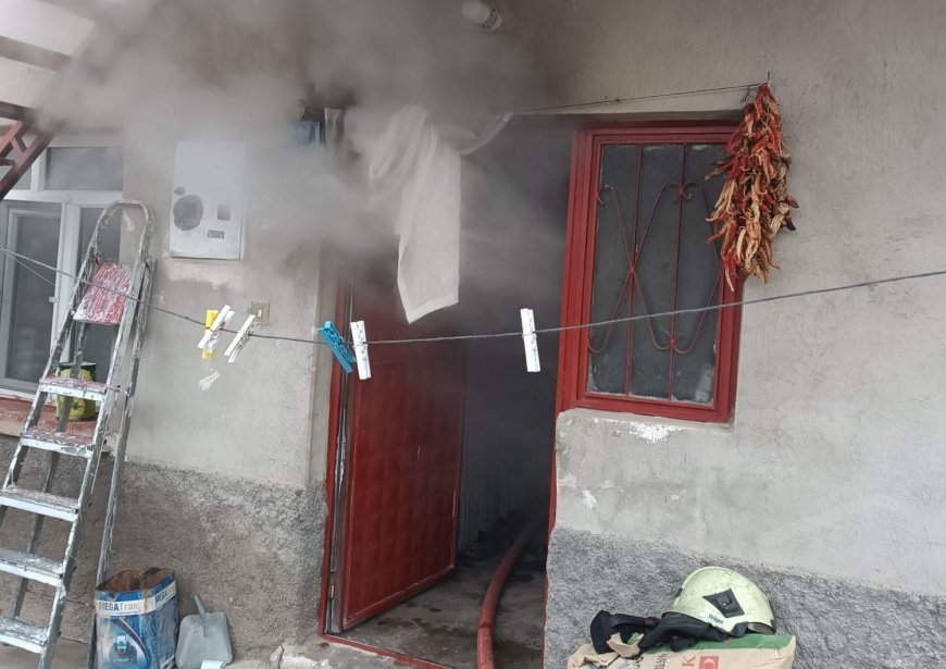 Konya'da iki katlı evde yangın: 1 ölü, 1 yaralı