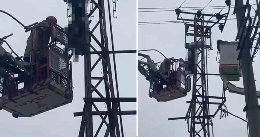 Bursa'da hırsızlık için çıktığı elektrik direği sonu oldu