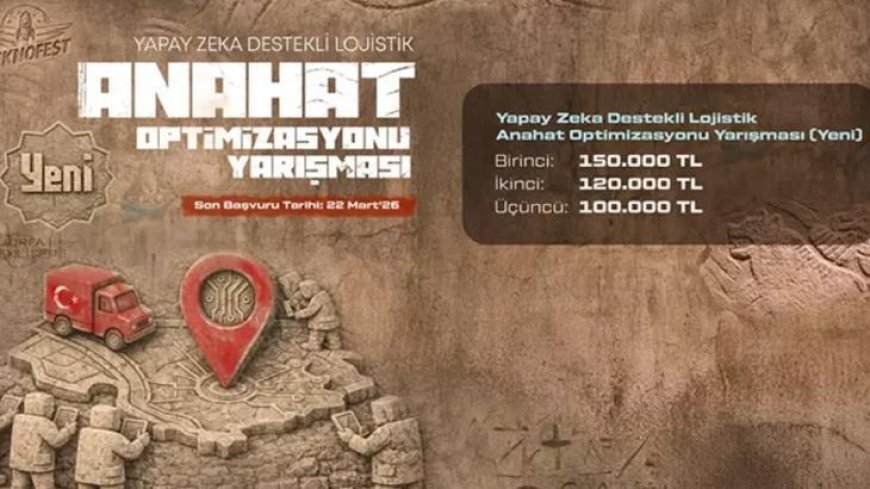 TEKNOFEST, yapay zeka destekli lojistik yarışmasının başvuruları başladı