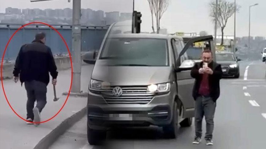 Çekiçle kavgaya geliyordu, kamerayı görünce çark etti: 180 bin lira ceza hayırlı olsun
