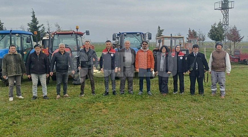 Merada gübreleme çalışması yapıldı