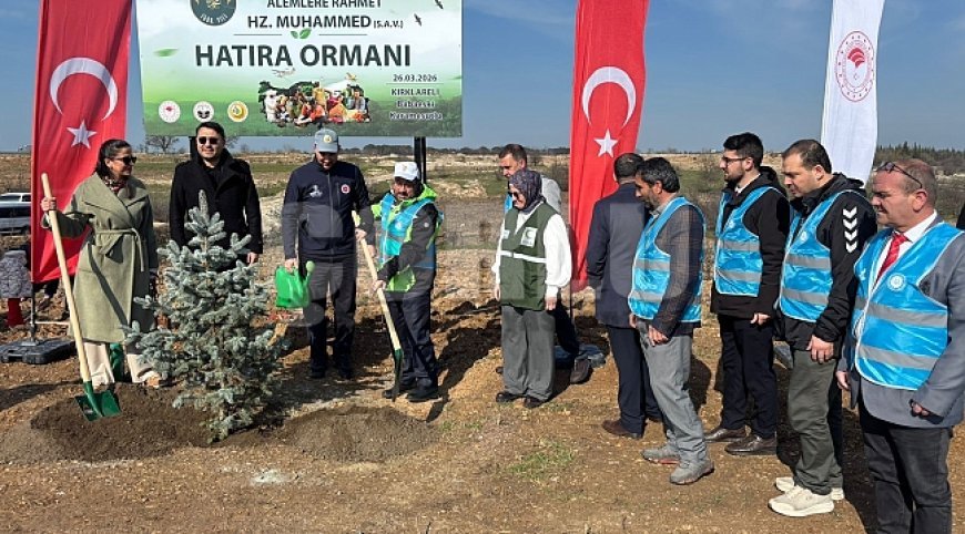 Kırklareli'nde 3 bin 750 fidan dikildi