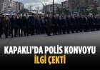 Kapaklı’da polis konvoyu ilgi çekti