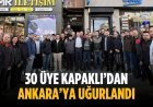 30 üye Kapaklı’dan Ankara’ya uğurlandı