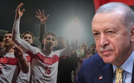 Cumhurbaşkanı Erdoğan'dan Dünya Kupası'na katılan A Milli Takım'a tebrik