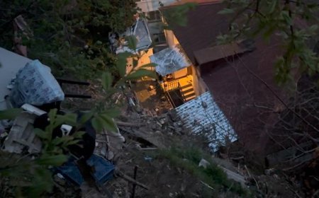 Sarıyer’de toprak kayması sonucu 6 binaya tahliye kararı verildi