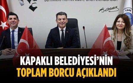 Kapaklı Belediyesi’nin toplam borcu açıklandı