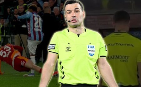 Trabzonspor-Galatasaray maçında çok konuşulan inceleme: VAR'dan tavsiye geldi, Cihan Aydın kararını değiştirmedi!