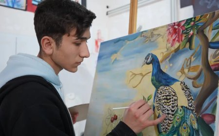 Şırnaklı ressama ABD'den tam burs. "Sanatın Aziz Sancar'ı olmak istiyorum"