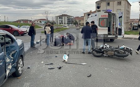 Çorlu'da trafik kazası: 2 yaralı