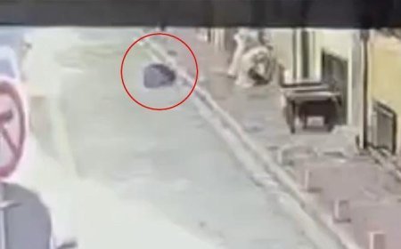 Alevlerden kaçarken dehşeti yaşadı! Cezaevinden izinli çıkan adamın 3. kattan atladığı an kamerada