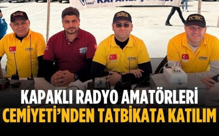 Kapaklı Radyo Amatörleri Cemiyeti’nden tatbikata katılım