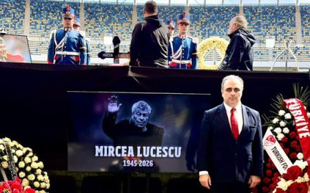 TFF Yönetim Kurulu Üyesi Aküzüm, Lucescu'nun cenaze ve anma törenlerine katıldı!