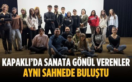 Kapaklı’da sanata gönül verenler aynı sahnede buluştu