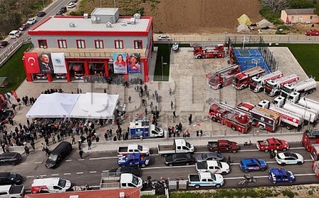 ŞARKÖY’ÜN AFET GÜVENLİĞİNE DEV YATIRIM: MODERN İTFAİYE İSTASYONU AÇILDI