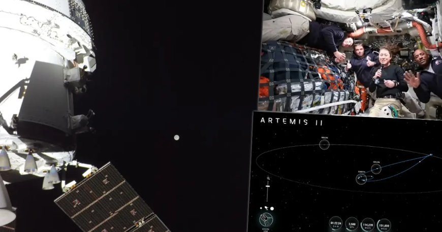 Ay yolculuğundan canlı yayın: Yolun yarısı tamamlandı