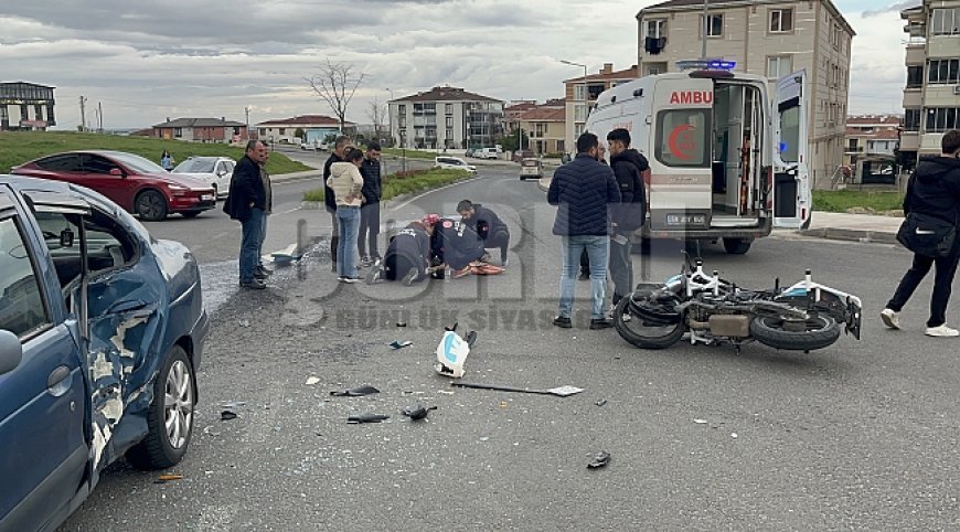 Çorlu'da trafik kazası: 2 yaralı