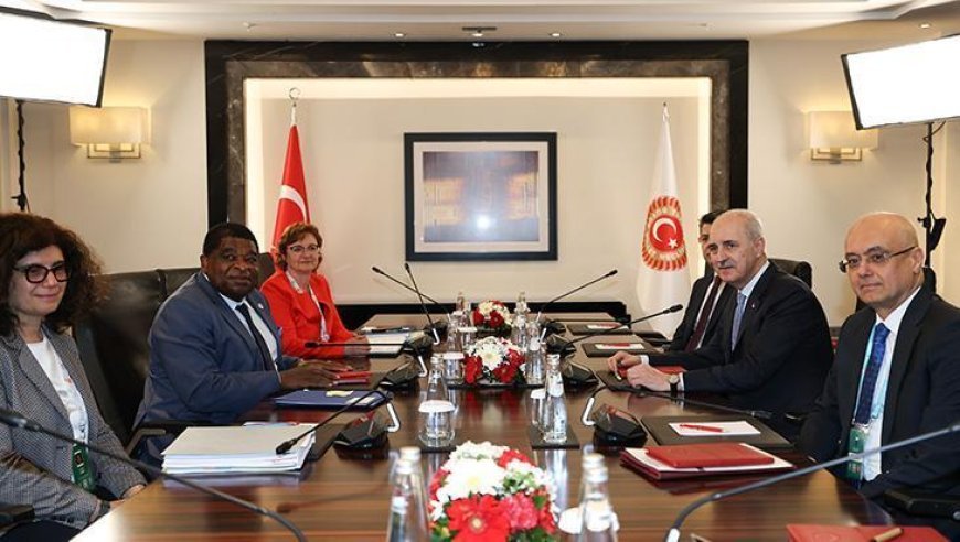 TBMM Başkanı Kurtulmuş, PAB Genel Sekreteri Chungong ve Genel Kurul Sekreteri Jabre ile görüştü