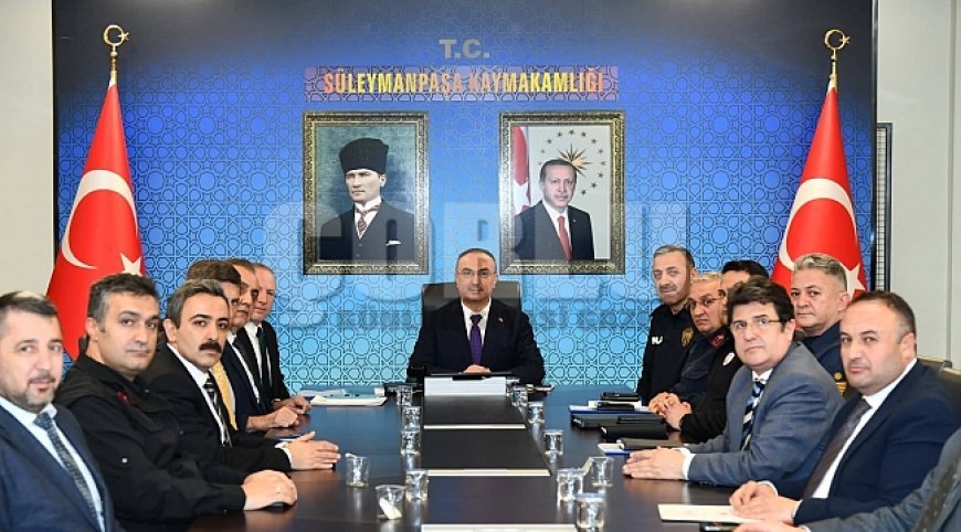 Tekirdağ'da "Plajlarda Yaz Tedbirleri" toplantısı gerçekleştirildi