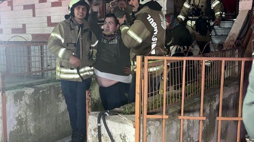 Yangının ortasında can pazarı! Mahsur kalan 20 kişi kurtarıldı