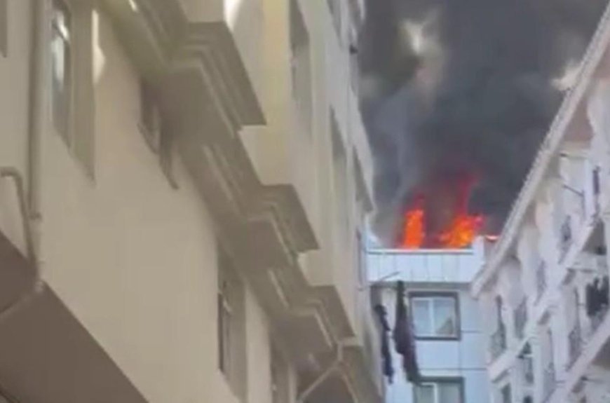 Esenyurt'ta çatı yangını! Bölgeye ekipler sevk edildi