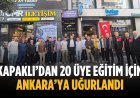 Kapaklı’dan 20 üye eğitim için Ankara’ya uğurlandı