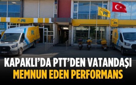Kapaklı’da PTT’den vatandaşı memnun eden performans
