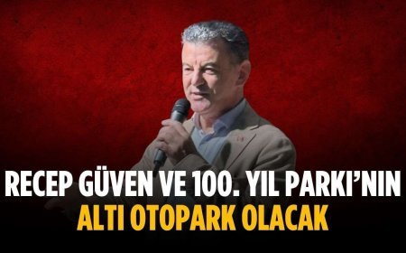 Recep Güven ve 100. Yıl Parkı’nın altı otopark olacak