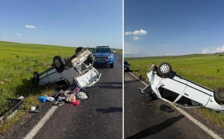 Şanlıurfa'da feci kaza! Otomobil takla attı 5 kişi yaralandı