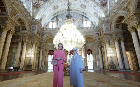 Emine Erdoğan, Belçika Kraliçesi Mathilde'yle bir araya geldi