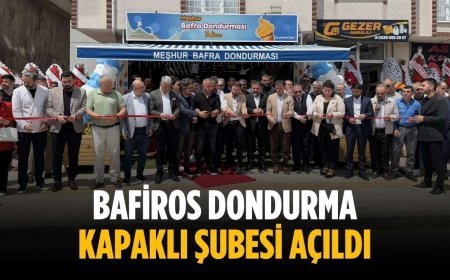 Bafiros Dondurma Kapaklı Şubesi açıldı