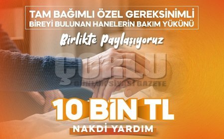 BÜYÜKŞEHİR’DEN YARDIMA TAM BAĞIMLI YAKINI OLAN AİLELERE 10 BİN TL DESTEK