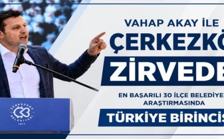 VAHAP AKAY İLE ÇERKEZKÖY BAŞARIDA TÜRKİYE ZİRVESİNDE