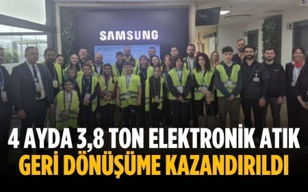 4 ayda 3,8 ton elektronik atık geri dönüşüme kazandırıldı